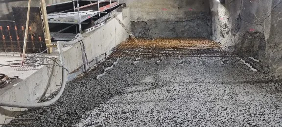 Formsättning och armering i bergrum utfört av ST Betong & Bygg